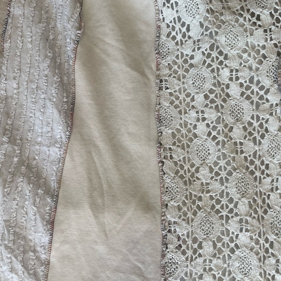 Jelbel Up cycled Lace and Embroidery Patchwork Midi Skirt -ONE of a Kind - Picture 7 of 13